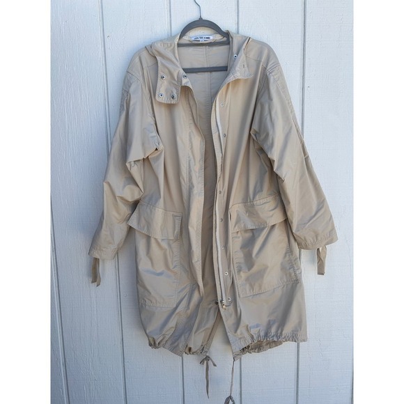 Elizabeth and James‎ Bowery Oversized Hooded Trench Coat, Light Beige, Size XS - Picture 2 of 9